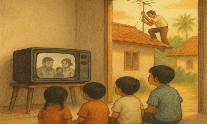Menonton TV di Desa: Di Antara Antena, Iuran, dan Kebersamaan 1 Menonton TV di Desa
